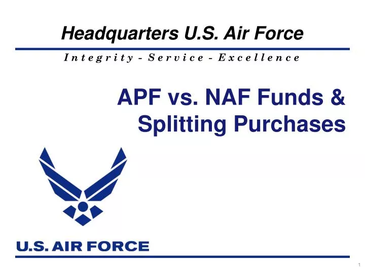 apf vs naf funds splitting purchases