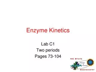 enzyme kinetics
