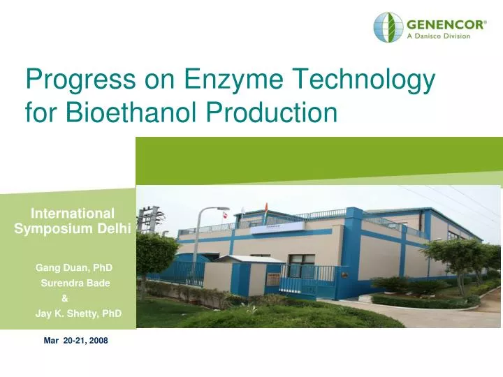 progress on enzyme technology for bioethanol production