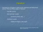 Detectors - slide 1