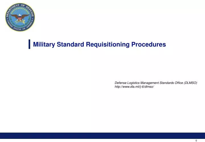 military standard requisitioning procedures