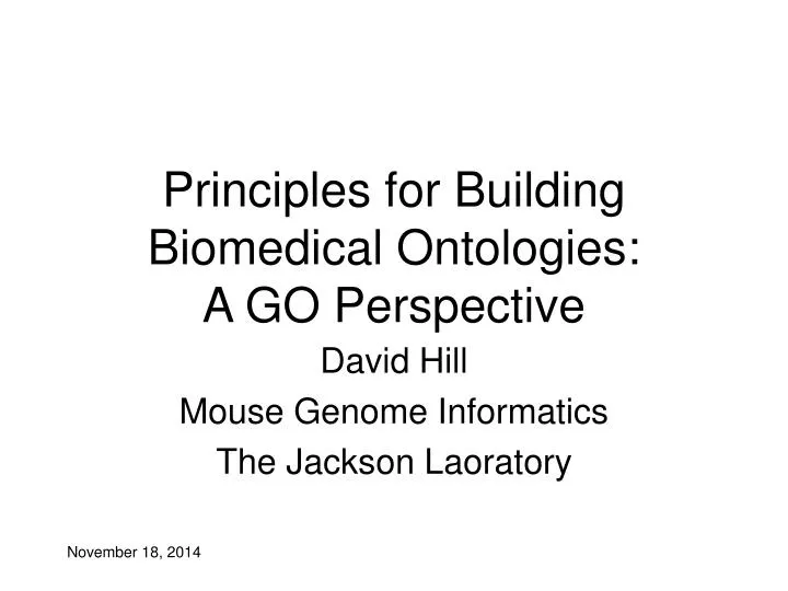 principles for building biomedical ontologies a go perspective