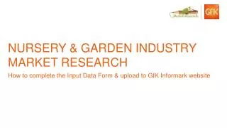 Nursery &amp; Garden Industry Market Research
