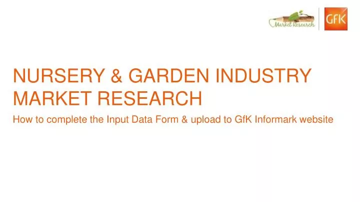 nursery garden industry market research