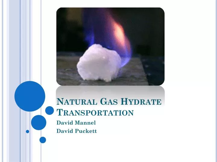 natural gas hydrate transportation