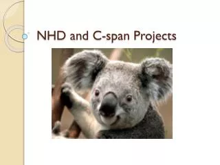 NHD and C-span Projects