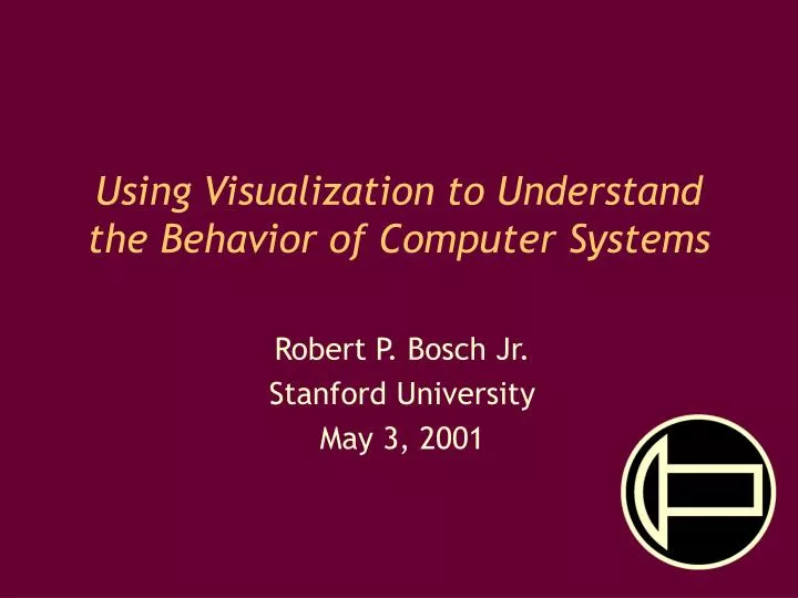 using visualization to understand the behavior of computer systems