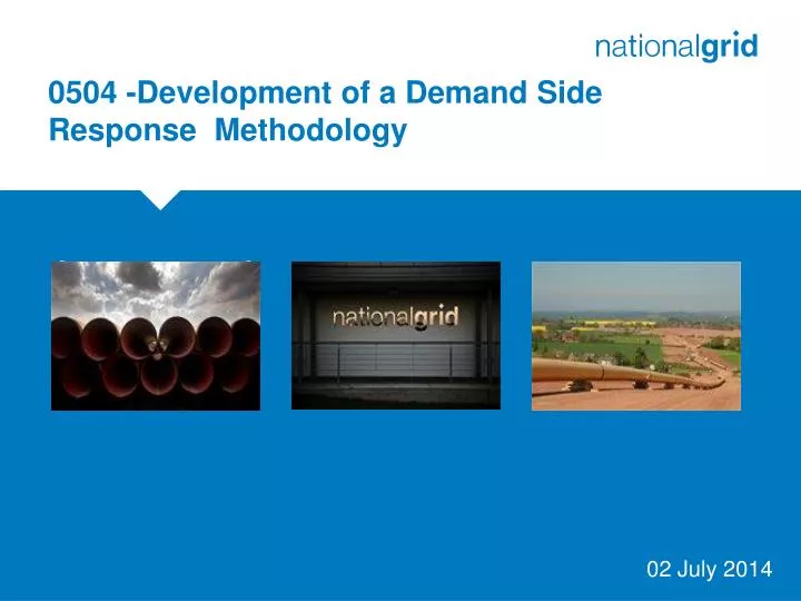 0504 development of a demand side response methodology