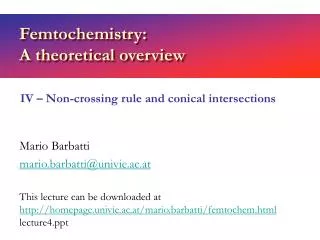 Femtochemistry: A theoretical overview