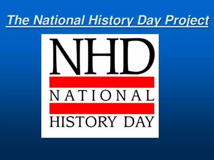 the national history day project