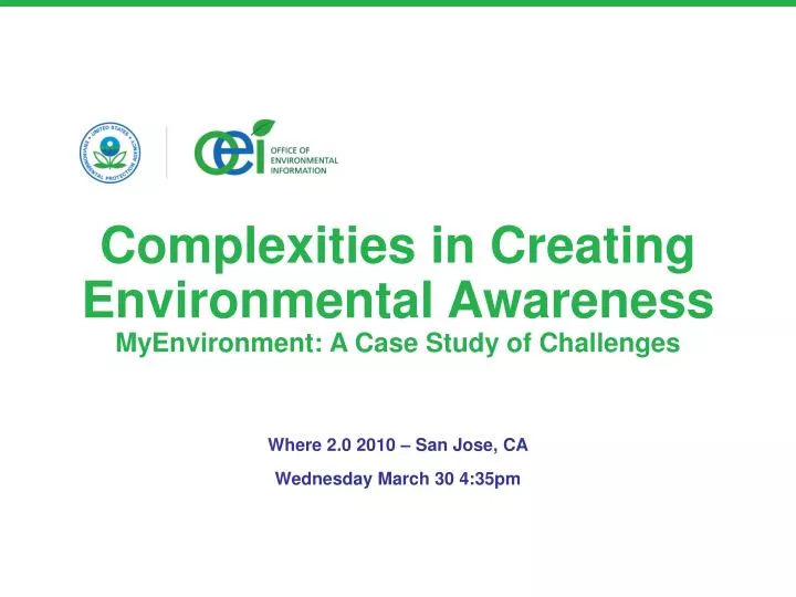 complexities in creating environmental awareness myenvironment a case study of challenges