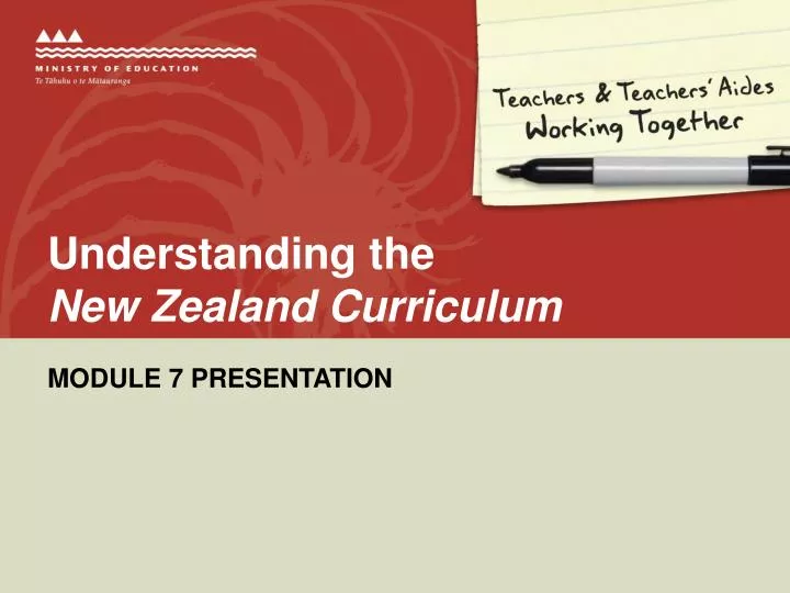 understanding the new zealand curriculum