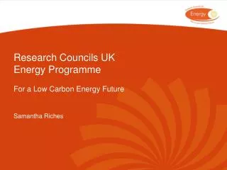 Research Councils UK Energy Programme
