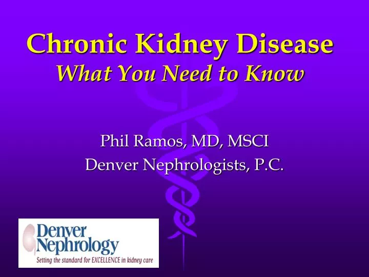 chronic kidney disease what you need to know