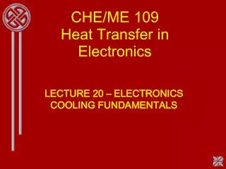 che me 109 heat transfer in electronics