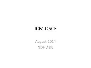 jcm osce