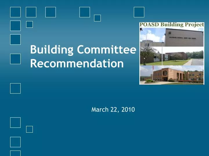 building committee recommendation