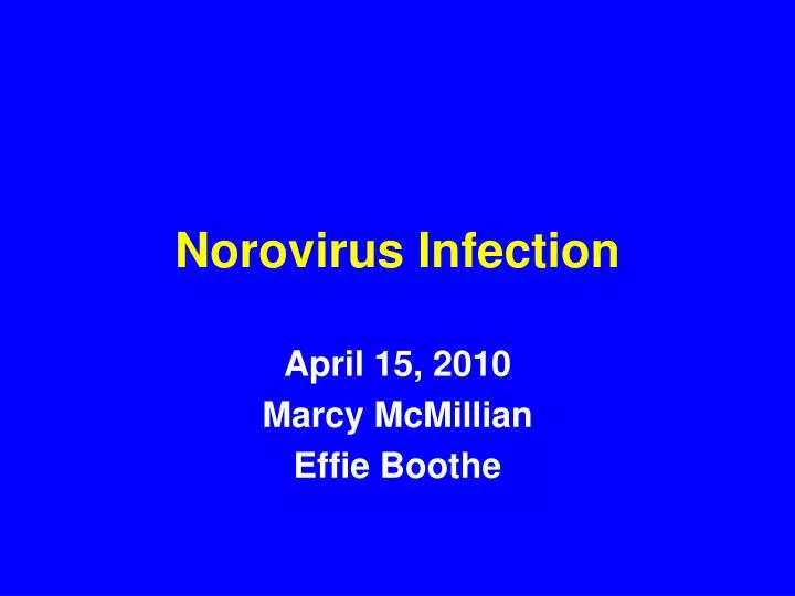 norovirus infection