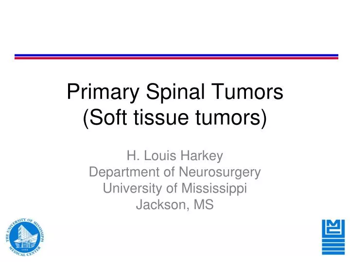 primary spinal tumors soft tissue tumors