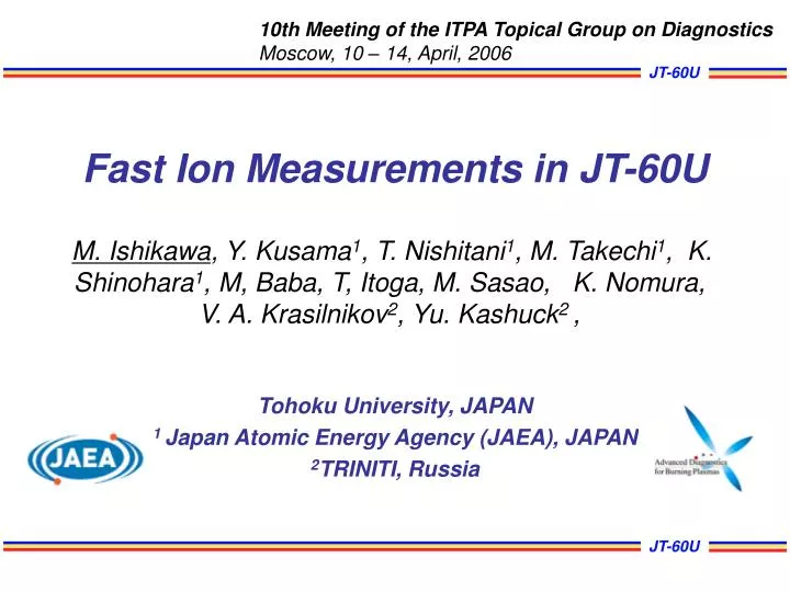 fast ion measurements in jt 60u