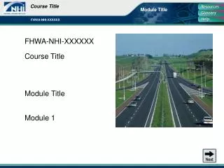 FHWA-NHI-XXXXXX