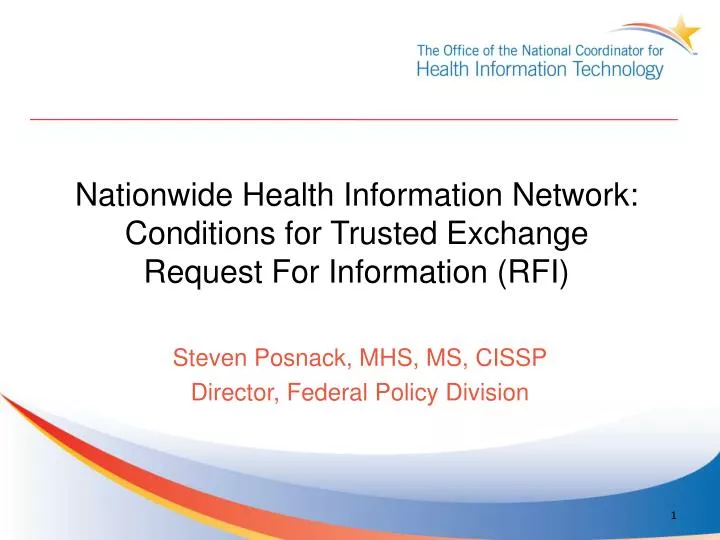 nationwide health information network conditions for trusted exchange request for information rfi