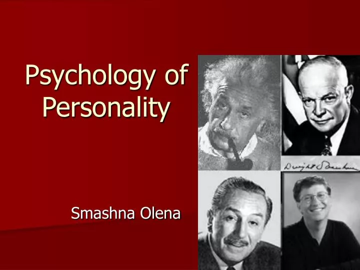 psychology of personality