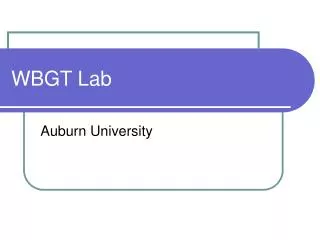 WBGT Lab