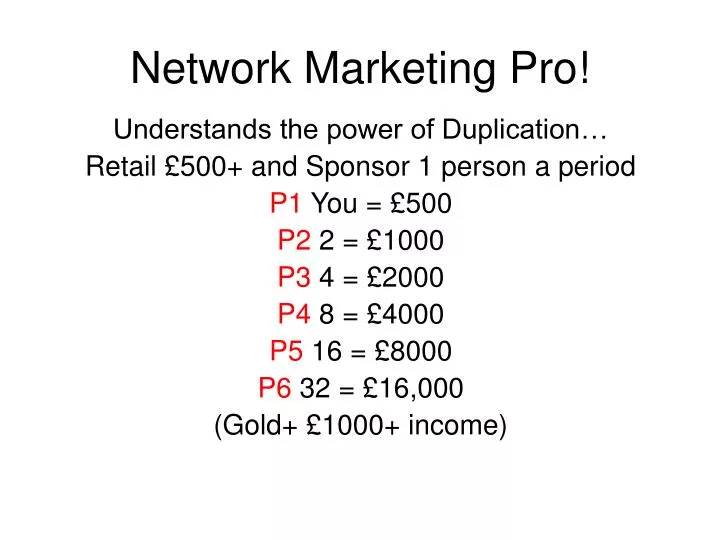 network marketing pro