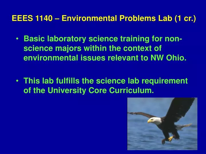 eees 1140 environmental problems lab 1 cr