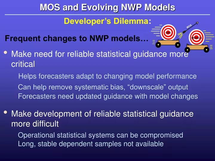 mos and evolving nwp models