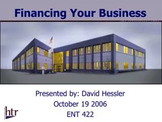 Financing Your Business