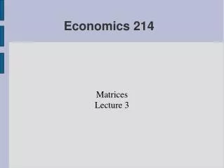 Economics 214