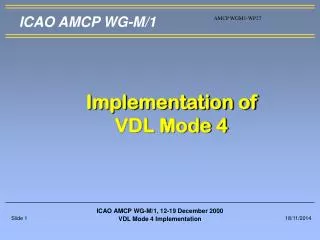 ICAO AMCP WG-M/1