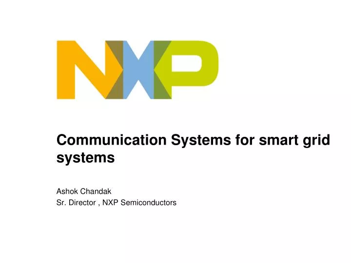 communication systems for smart grid systems