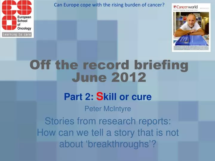 off the record briefing june 2012