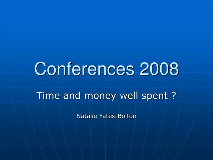 conferences 2008