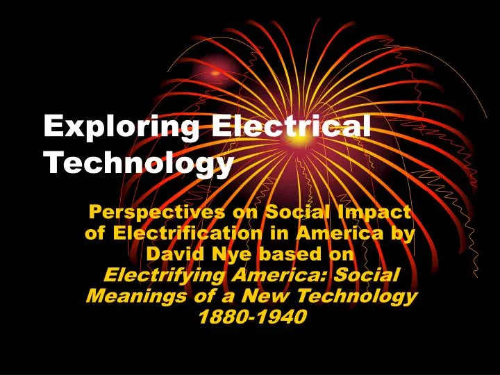 exploring electrical technology