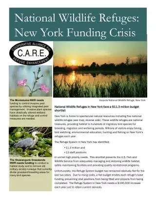 National Wildlife Refuges in New York face a $11.3 million budget shortfall