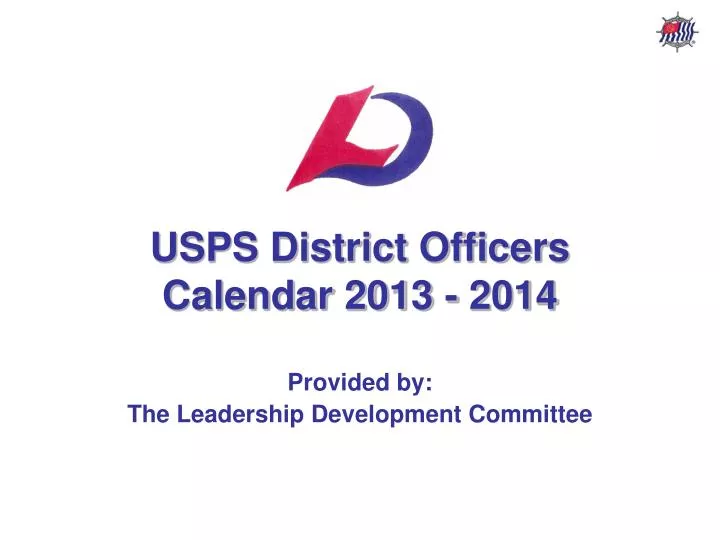 usps district officers calendar 2013 2014