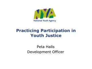 Practicing Participation in Youth Justice