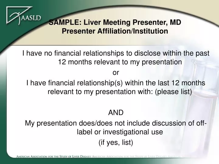 sample liver meeting presenter md presenter affiliation institution
