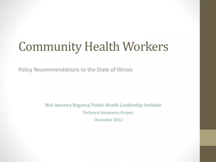 community health workers