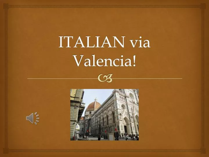 italian via valencia