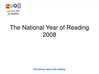 The National Year of Reading 2008