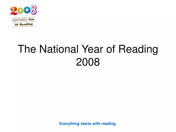 the national year of reading 2008