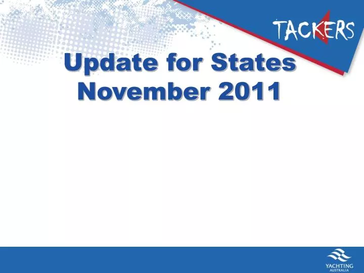 update for states november 2011