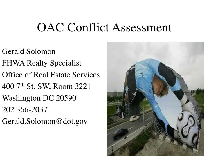 oac conflict assessment