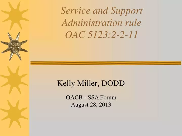 service and support administration rule oac 5123 2 2 11