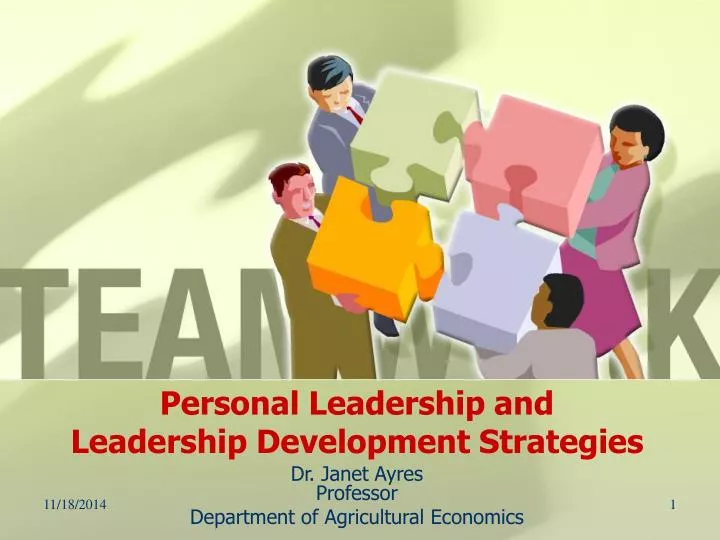 personal leadership and leadership development strategies